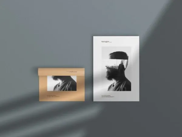 Overhead Minimal Poster Flyer Mockup 1