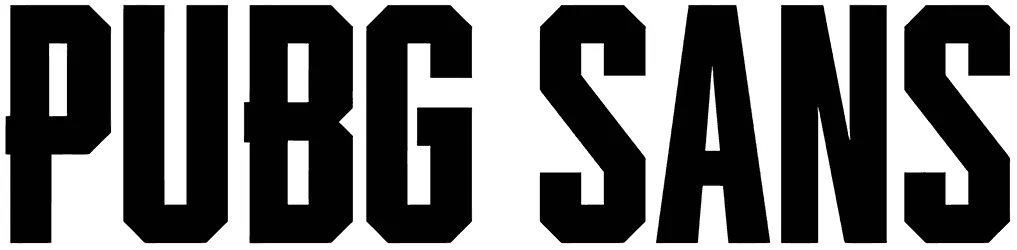 PUBG Sans Font 1