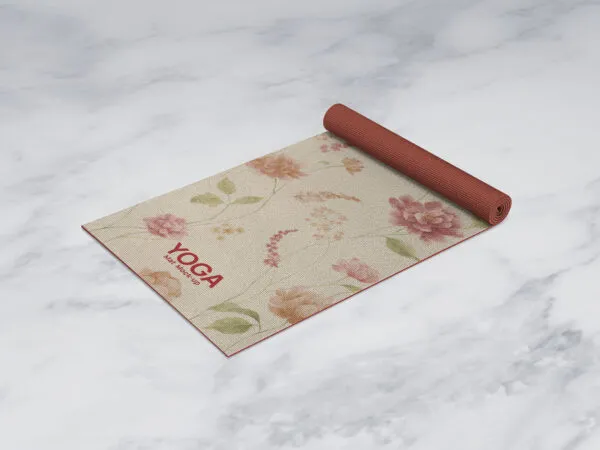 PVC Rolled Up Yoga Mat Mockup 1