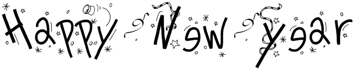 PW Happy New Year Font 1
