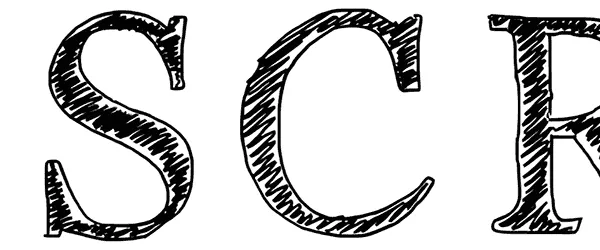 PW Serif Scratch Font