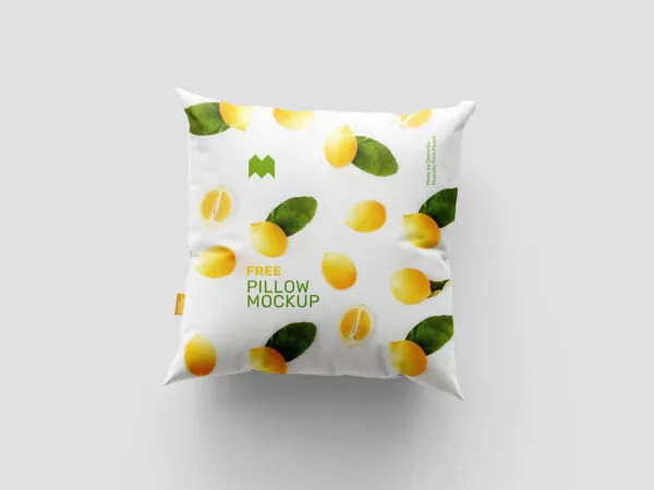 Pack of 4 Mockups of Square Pillow at Different Angeles 1