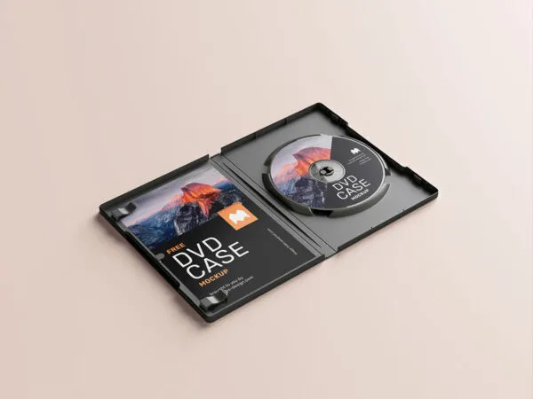 Pack of 6 Mockups Offering Different Views of a DVD Case 1