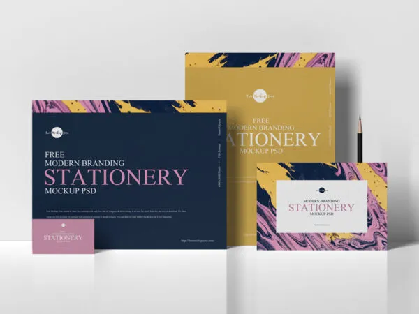 Pack of Modern Branding Stationery Mockup 1