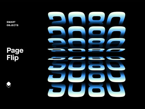 Page Flipped Text Effect 1