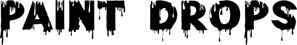 Paint Drops Font 1