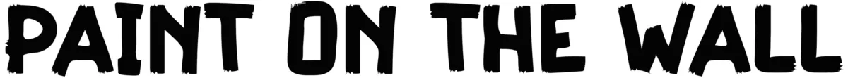 Paint On The Wall Font 1