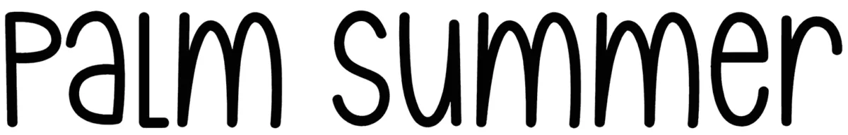Palm Summer Font 1