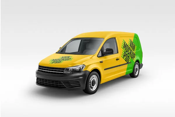 Panel Van Mockup Including 6 Angles 1