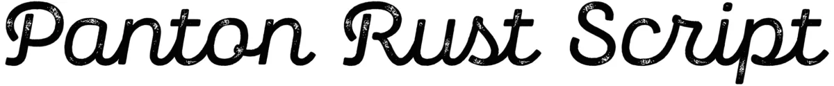 Panton Rust Scr Font 1