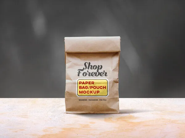 Paper Bag Mockup for Advertising 1