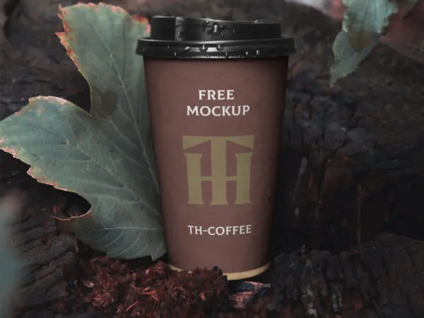 Paper Cup Mockup in Nature 1