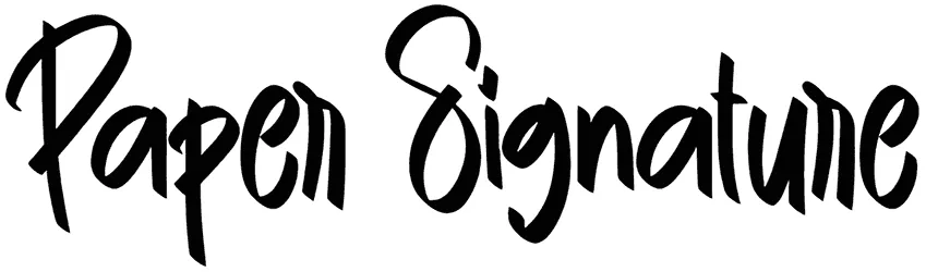 Paper Signature Font 1