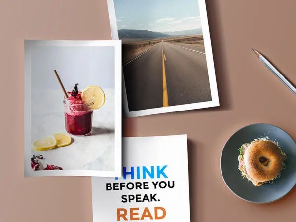 Papers Mockup in a Realistic Scene 1