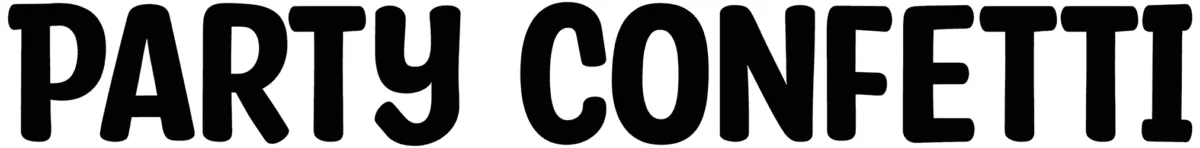 Party Confetti Font 1