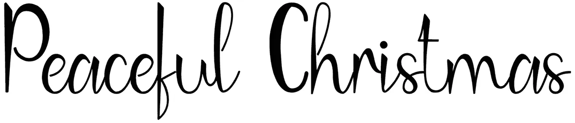 Peaceful Christmas Font 1