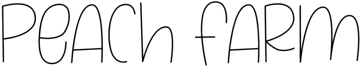 Peach Farm Font 1