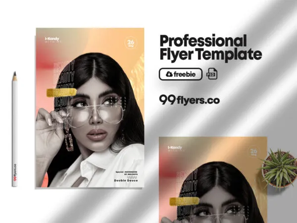 Peachy Modern Dance Club Event Flyer Template 1