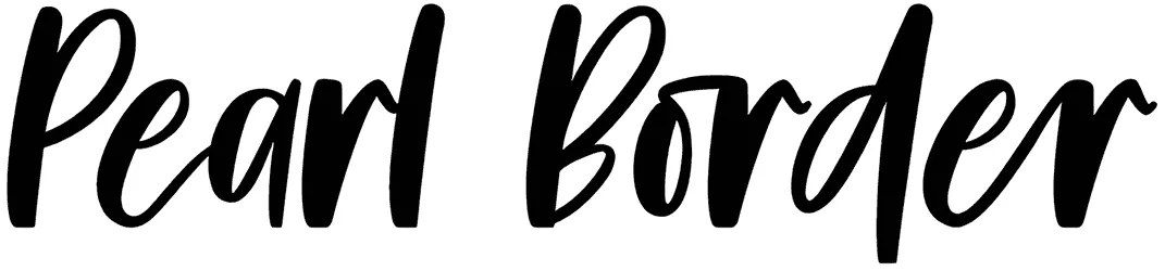Pearl Border Font 1