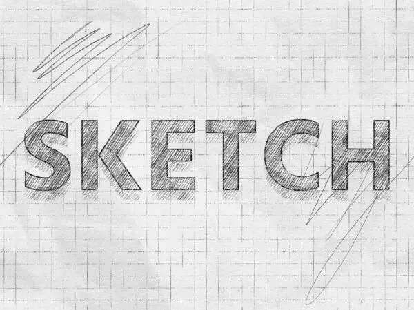 Pencil Sketch Text Effect 1