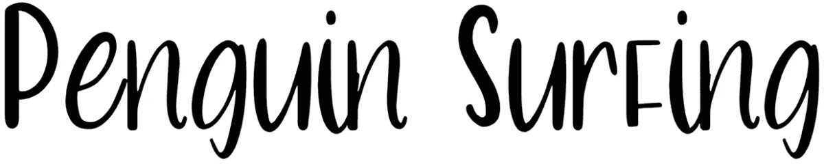 Penguin Surfing Font 1