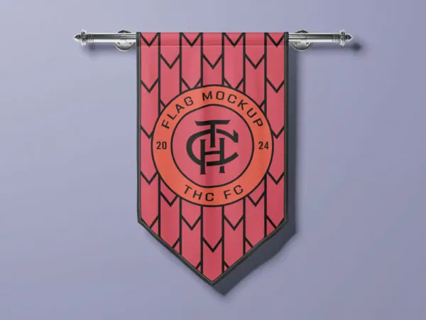 Pennant Flag Mockup 1
