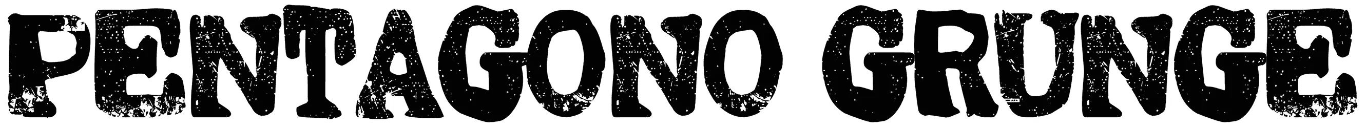Pentagono Grunge Font 1