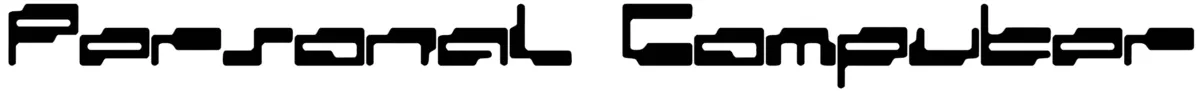 Personal Computer Font 1