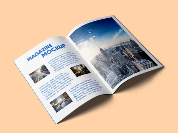 Perspective A4 Magazine Mockup 1