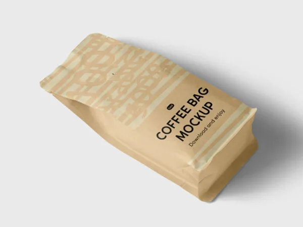 Perspective Coffee Bag Mockup 1
