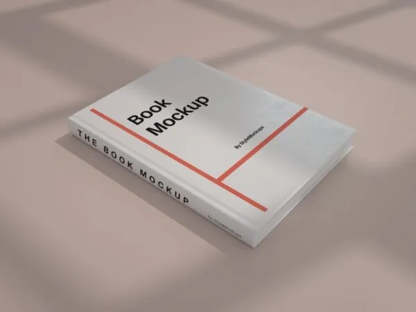 Perspective Hardcover Book Mockup 1