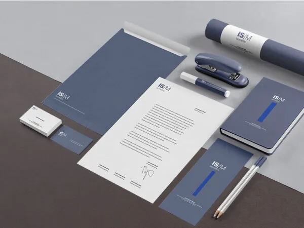 Perspective Isometric Stationery Mockup 1