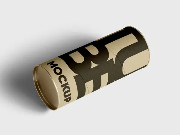 Perspective Paper Tube Mockup 1