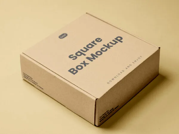 Perspective Showcase of Eco Box Mockup 1