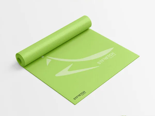 Perspective Showcase of Rolled Yoga Mat Mockup 1