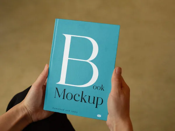 Perspective Sight Book Cover Mockup in Hands 1