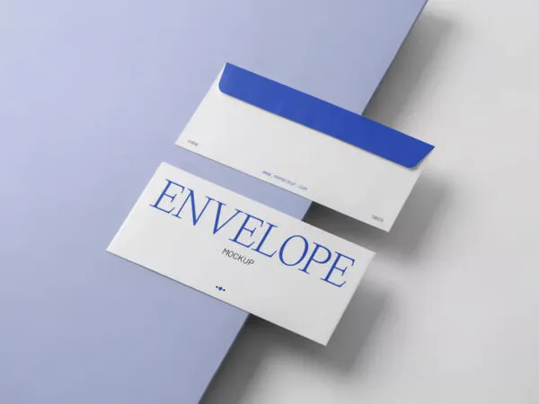 Perspective Sight of 2 Envelopes Mockup 1
