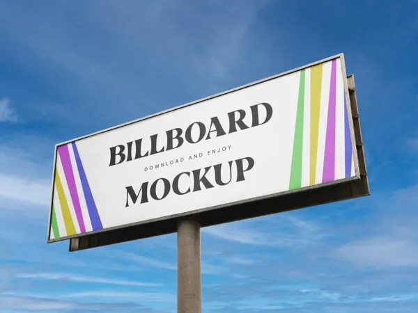 Perspective Sight of Billboard Mockup 1