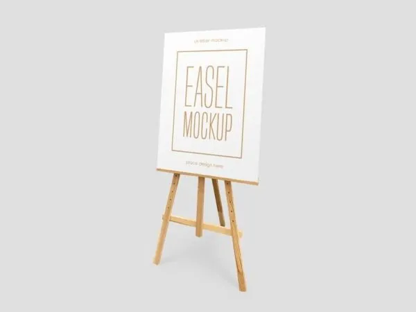 Perspective Sight of Easel Mockup 1