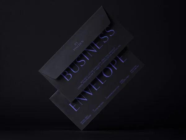 Perspective Sight of Letter Mockup and Envelope 1