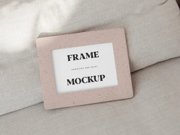 Perspective Sight of Small Thick Frame Mockup 1