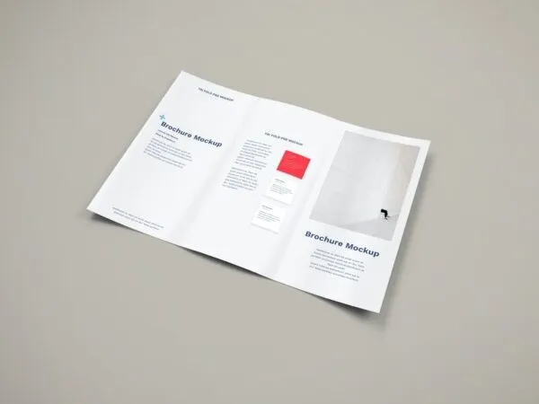 Perspective Tri fold Brochure Mockup 1