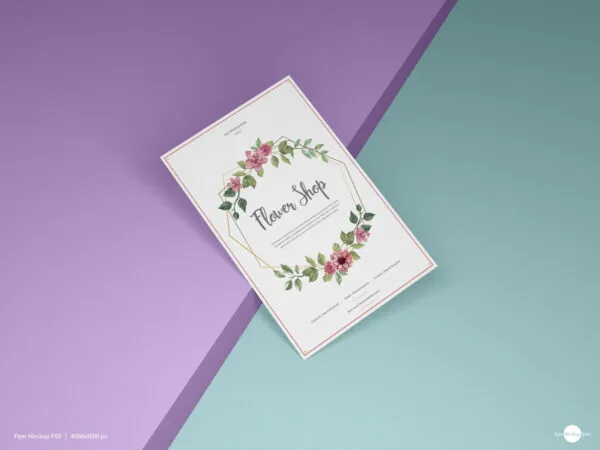 Perspective View Branding Paper Mockup 1
