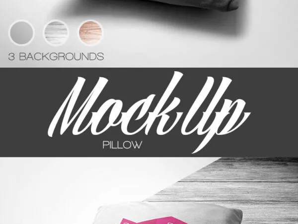 Perspective View Pillow Mockup 1