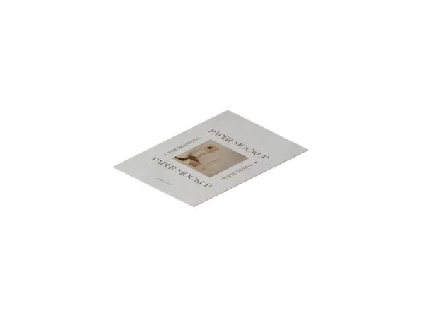 Perspective View of A6 Paper Mockup 1