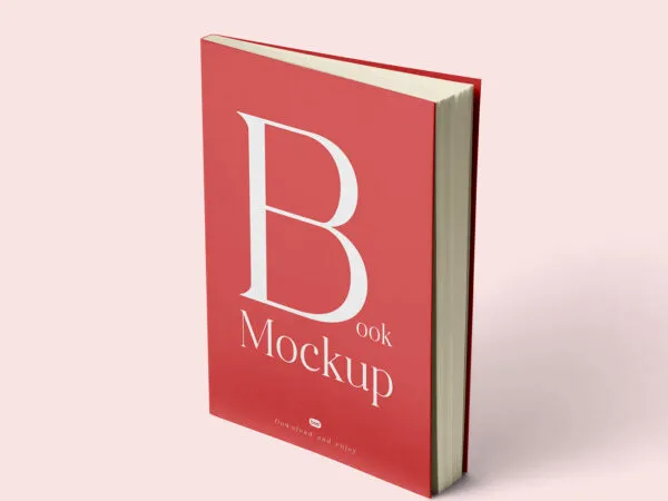 Perspective View of Book Cover Mockup 1