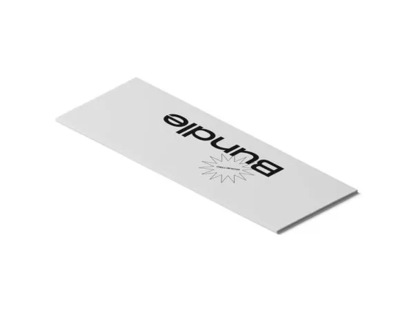 Perspective View of Long Closed Book Mockup 1