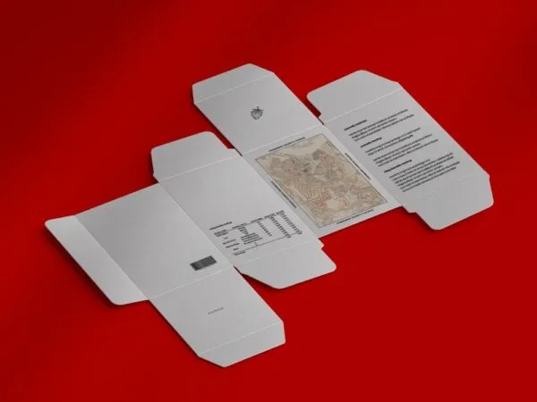 Perspective View of a Cosmetic Packaging Box Mockup 1