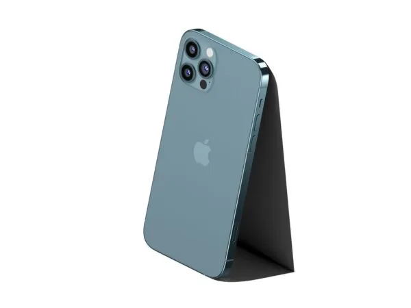 Perspective View of an iPhone 12 Pro Mockup 1