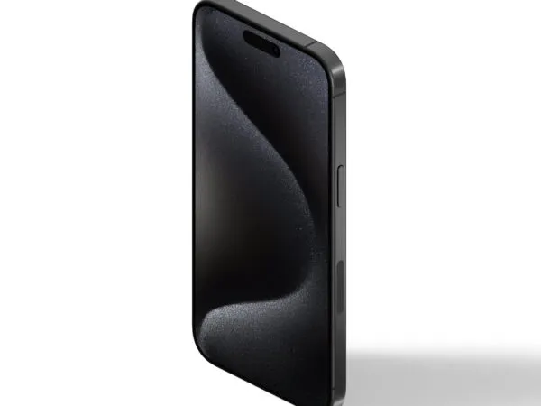 Perspective View of iPhone 15 Pro Mockup 1